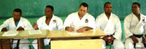 Geovanny Castro, Guarionex Martínez, Frank Abreu, Zoilo Vargas y José Rodríguez 